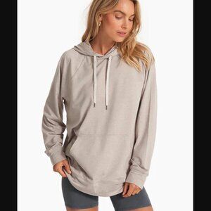 Vuori Halo Oversized Hoodie - Oyster Heather - Medium